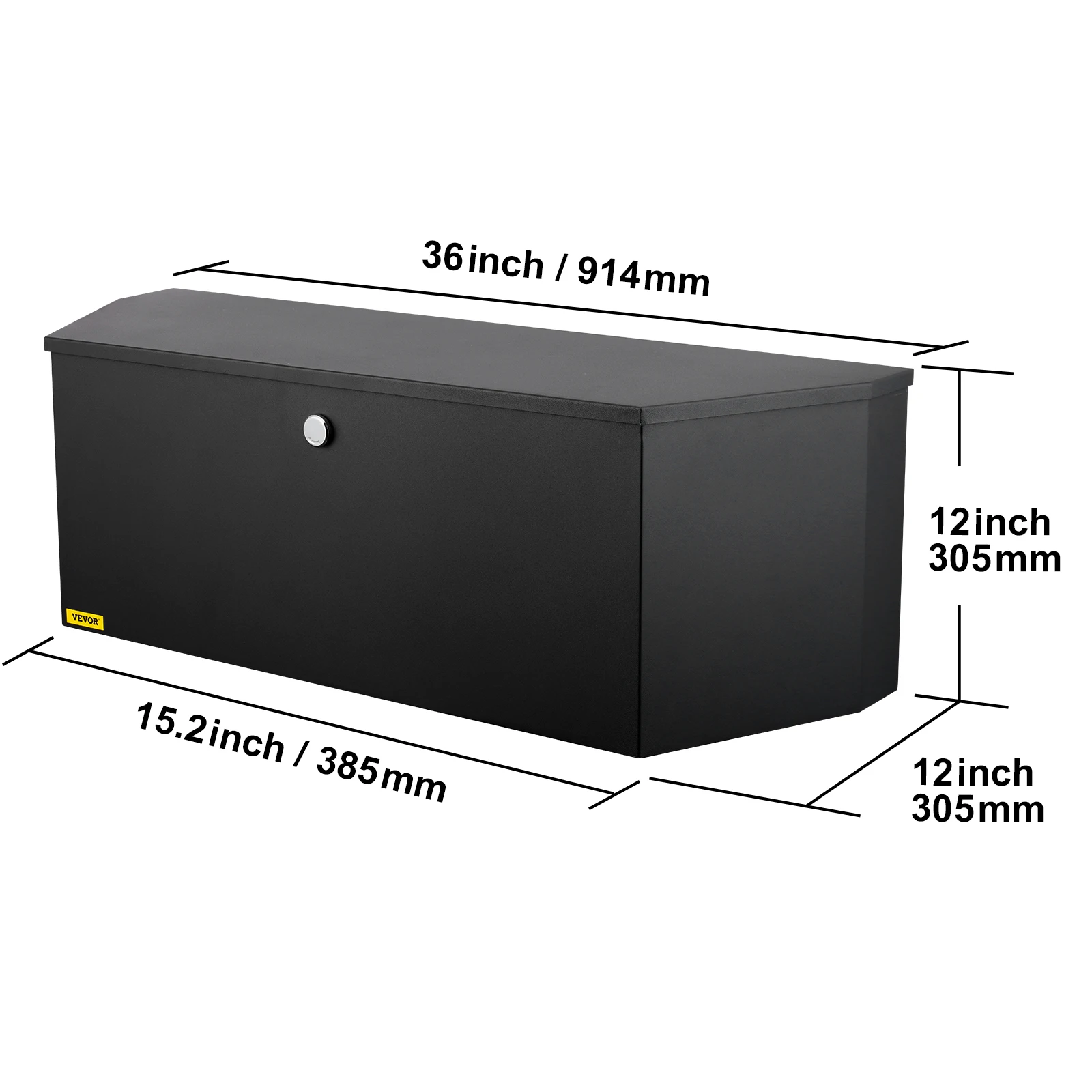 SucceBuy Trailer Tongkist Aluminium Tongkist Gereedschapskist Heavy Duty Trailer Box Utility Trailer Tongkist voor pick-up