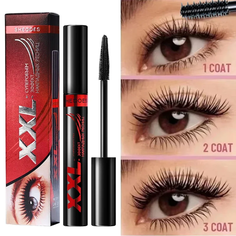 5D ماسكارا مضادة للماء إطالة الرموش طويلة الأمد Sweatproof ماسكارا ألياف الحرير الأسود يشكلون الجمال مستحضرات التجميل الكورية جديد