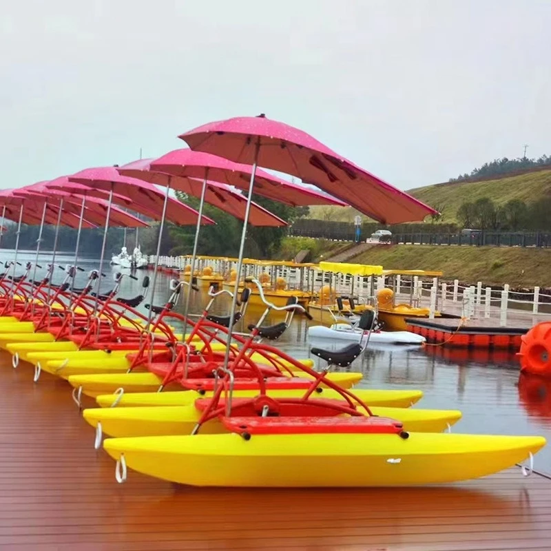 Attractions Sightseeing boat, three-person pedal boat, scenic water amusement facilities, inflatable water bicycle
