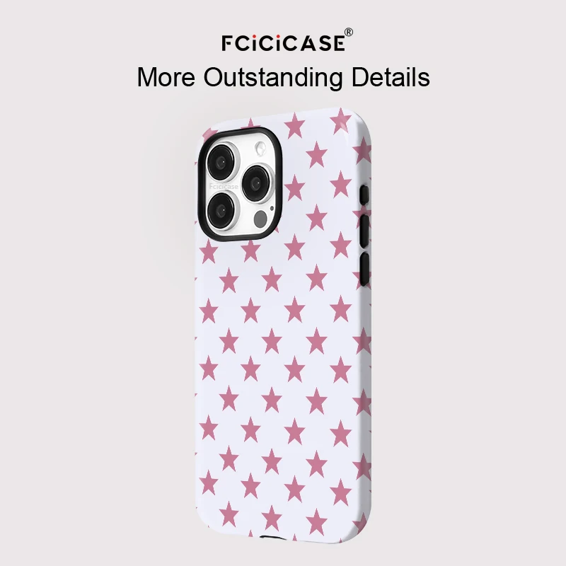 Fcicicase Matte Acrylic Phone Case For iPhone 17 Air 16 15 14 13 12 11 Pro Max Plus For Magsafe Magnetic Painting Stars Cover view 5