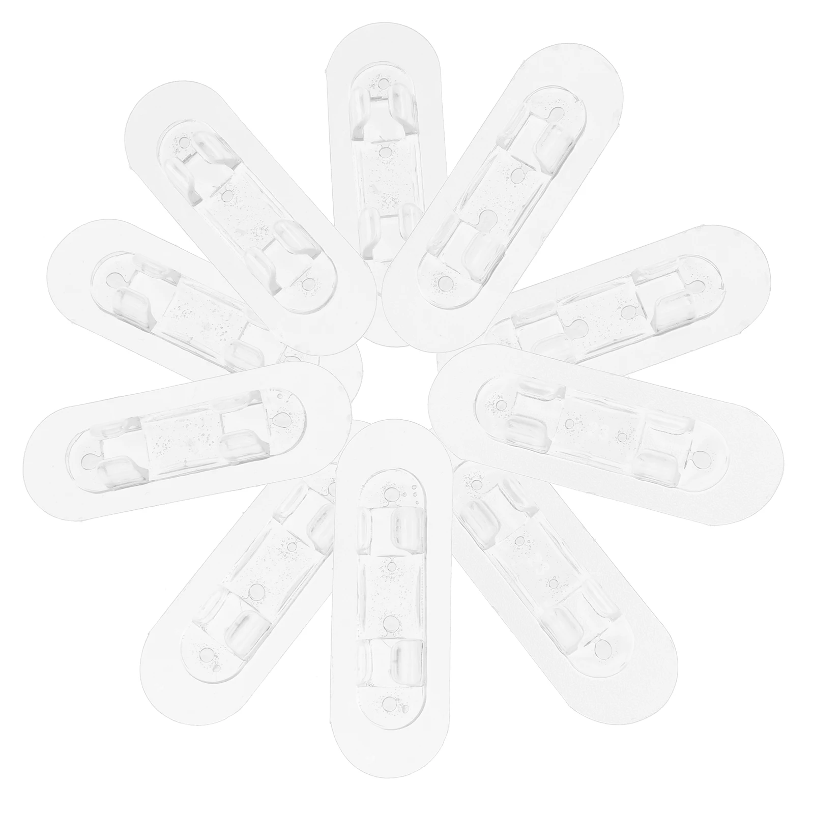 

10 Pcs Cable Organizer Transparent Self Adhesive Wire Fixer Desk Management Appliance Cord Holder Kitchen Electrical Multi