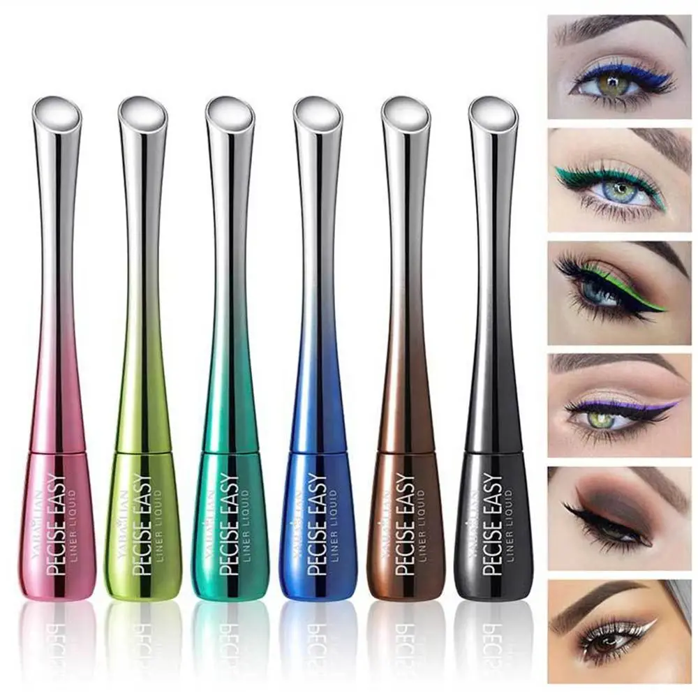 Kleurrijke Kleurrijke Vloeibare Eyeliner Smudge-Proof Waterdichte Fluorescerende Eyeliner Snel Droog Gemakkelijk Te Dragen Neon Eyeliner Potlood