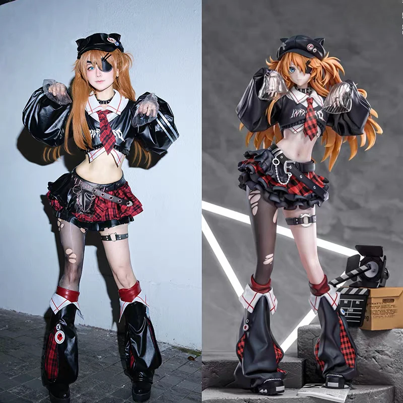 أزياء أسوكا لانغلي سوريو أيانامي ري التأثيرية مجموعة كاملة زي أنيمي روك إيفا إكسسوارات النساء حفلة كرنفال الهالوين #2
