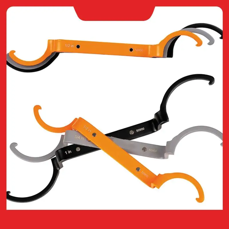 

3-Piece Conduit Lockout Wrench Set, Tighten And Loosen Locknuts In Tight Spaces, 1/2, 3/4 And 1-Inch, Offset Bends 50900 Durable