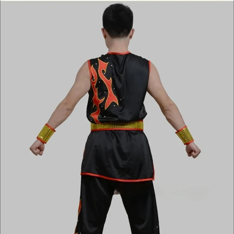 Flames O Nanquan Acrobatics Performance Clothing Mens Clothing  Changquan Uniform Custom Clothing Note Your Height And Weight - Image 2