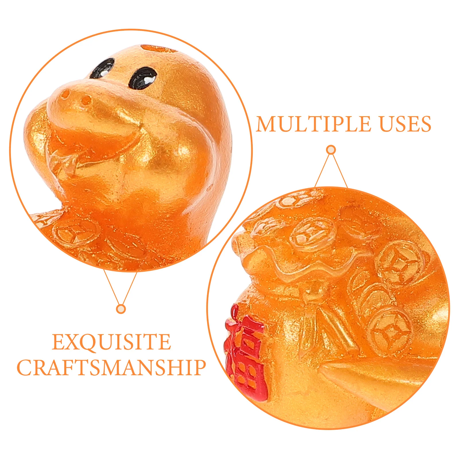 10pcs Snake Charms Resin Chinese Zodiac Pendant For Diy Keychain Hanging Decor Year Of The Snake Craft Jewelry Making