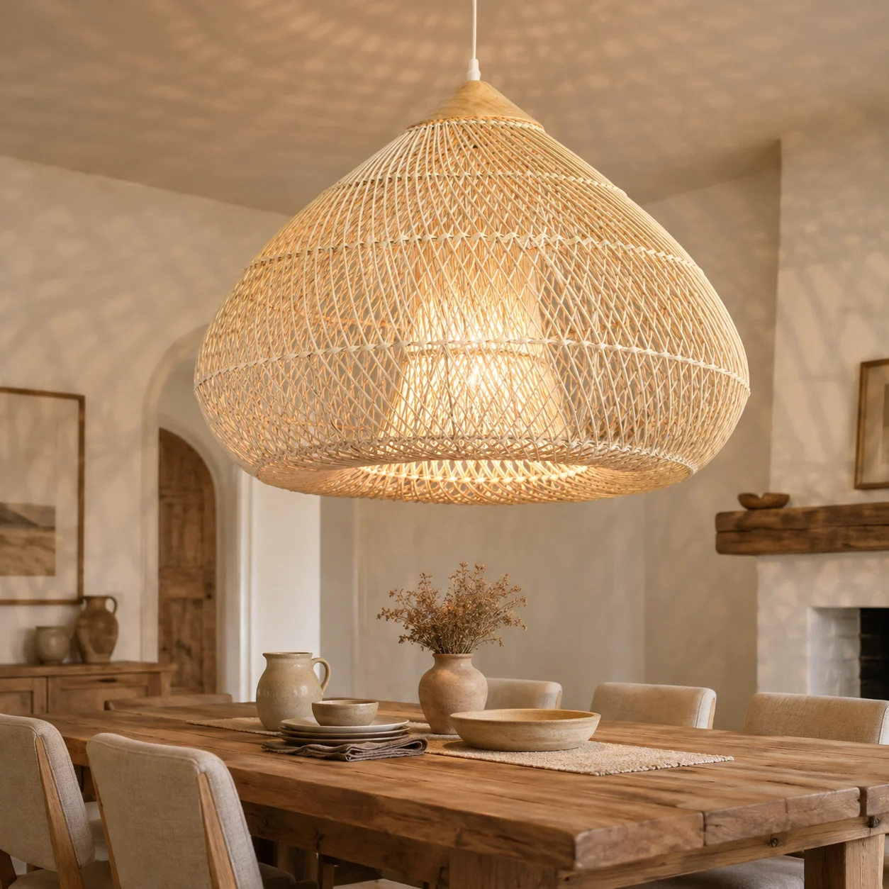 JOYINLED 60CM Handgefertigter – Wicker Pendant Shade Bewertung und Preis
