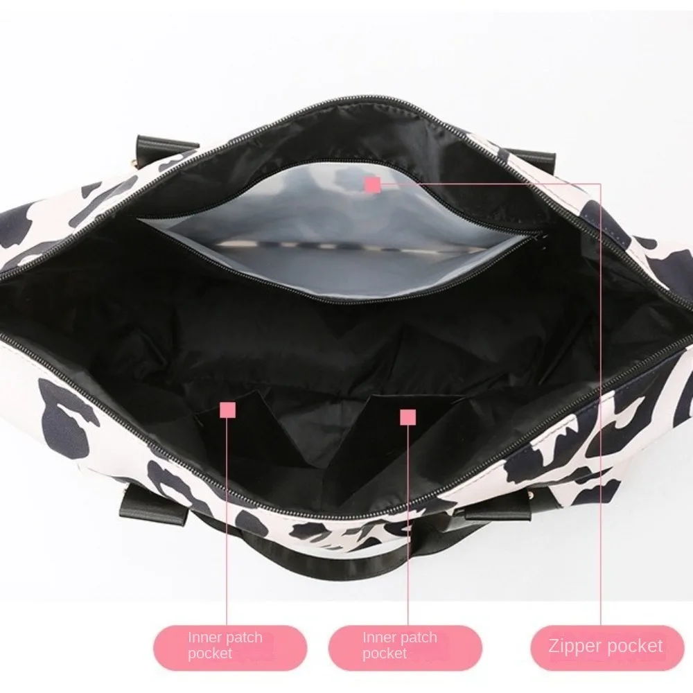 

Оксфордская спортивная сумка с леопардовым принтом, многофункциональная большая вместительная сумка для фитнеса, сумка-тоут, сумка для подмышек, сумка для багажа