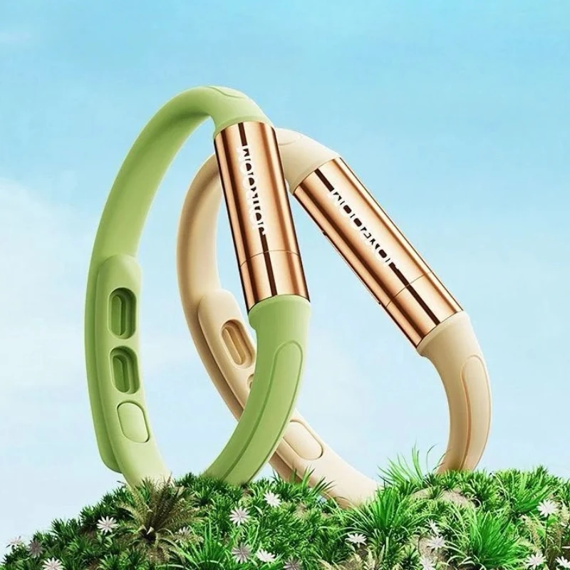 Bracelet anti-moustiques multicolore à l'huile essentielle de plantes naturelles, bracelet de poignet portable pour le sport, les voyages, le camping en extérieur