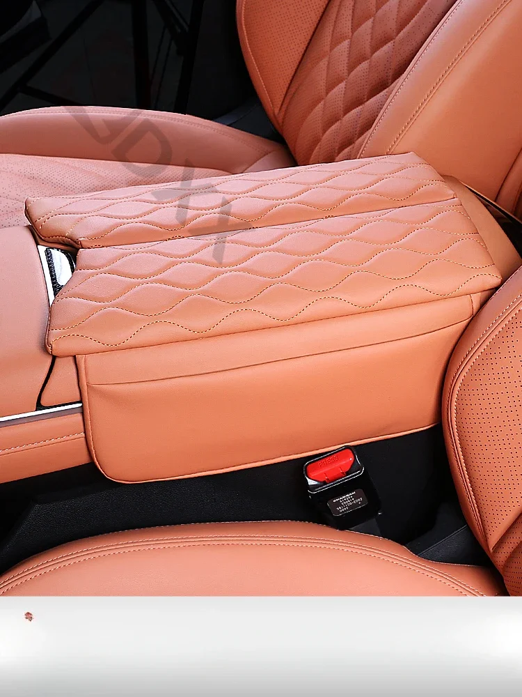 

For Changan Deepal S07 Car Armrest Cover Leather Anti-Scratch Center Console Cover Pad Arm Rest Cushion Car Interior Accessories