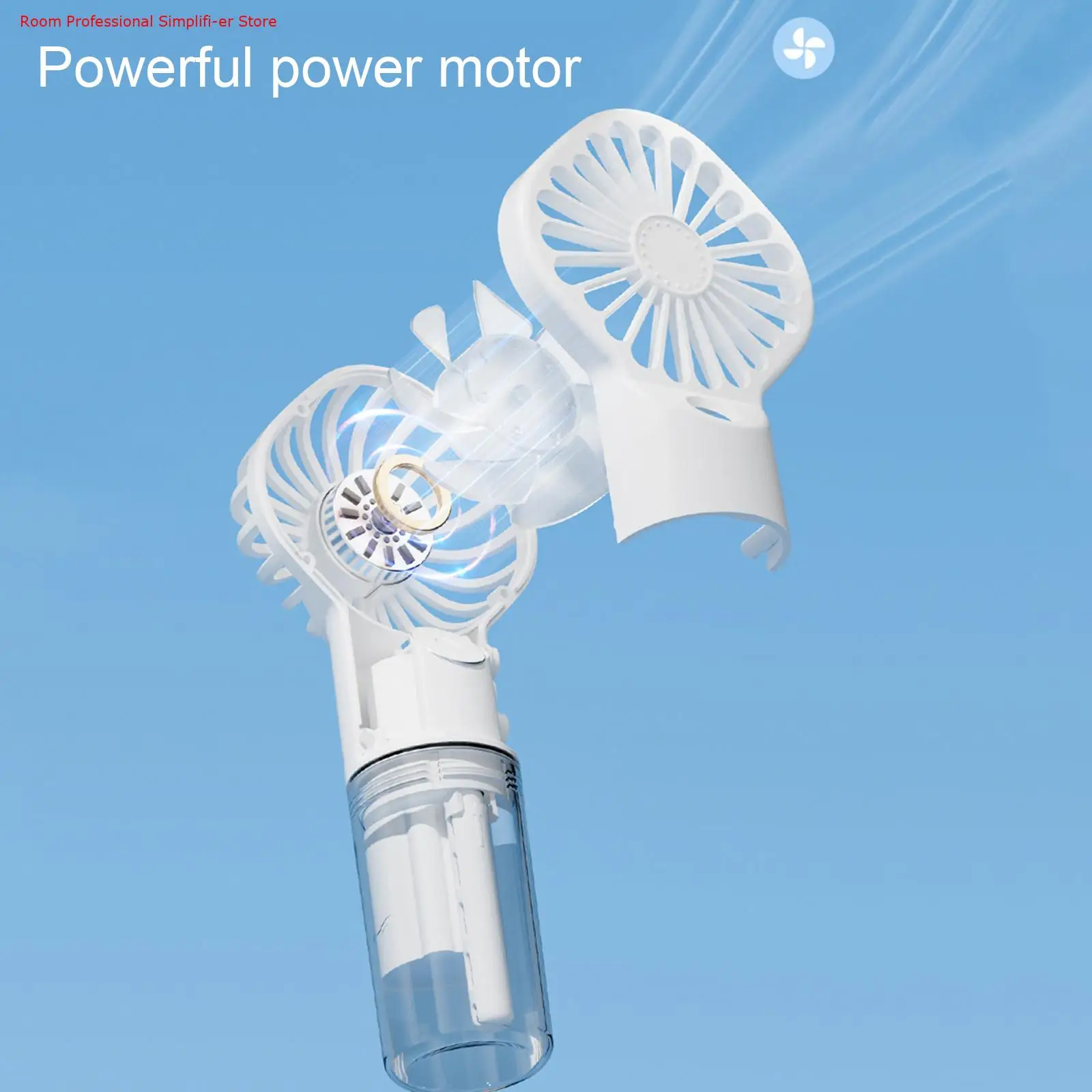 Portable Handheld Fan Mini Mute Spray Fan Water Misting Cooling Rechargeable 4 Gear Speed Wind Summer Home Office Outdoor