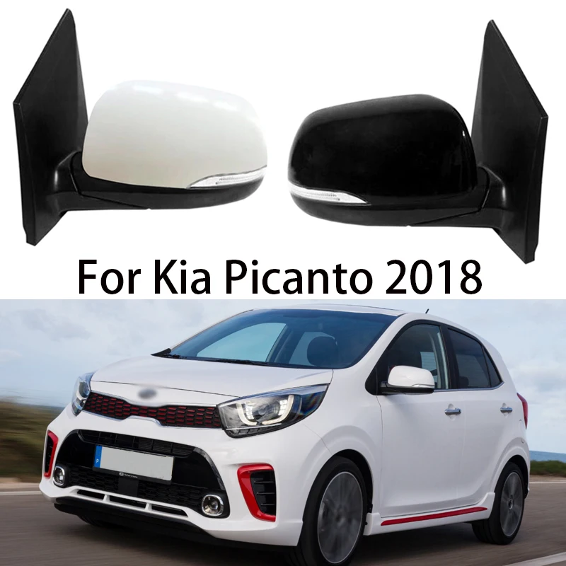 Auto Rearview Mirror assembly For Kia Picanto 2017 2018 Car Electric With Lamp Auto Side Rear Mirror Assembly Accessories