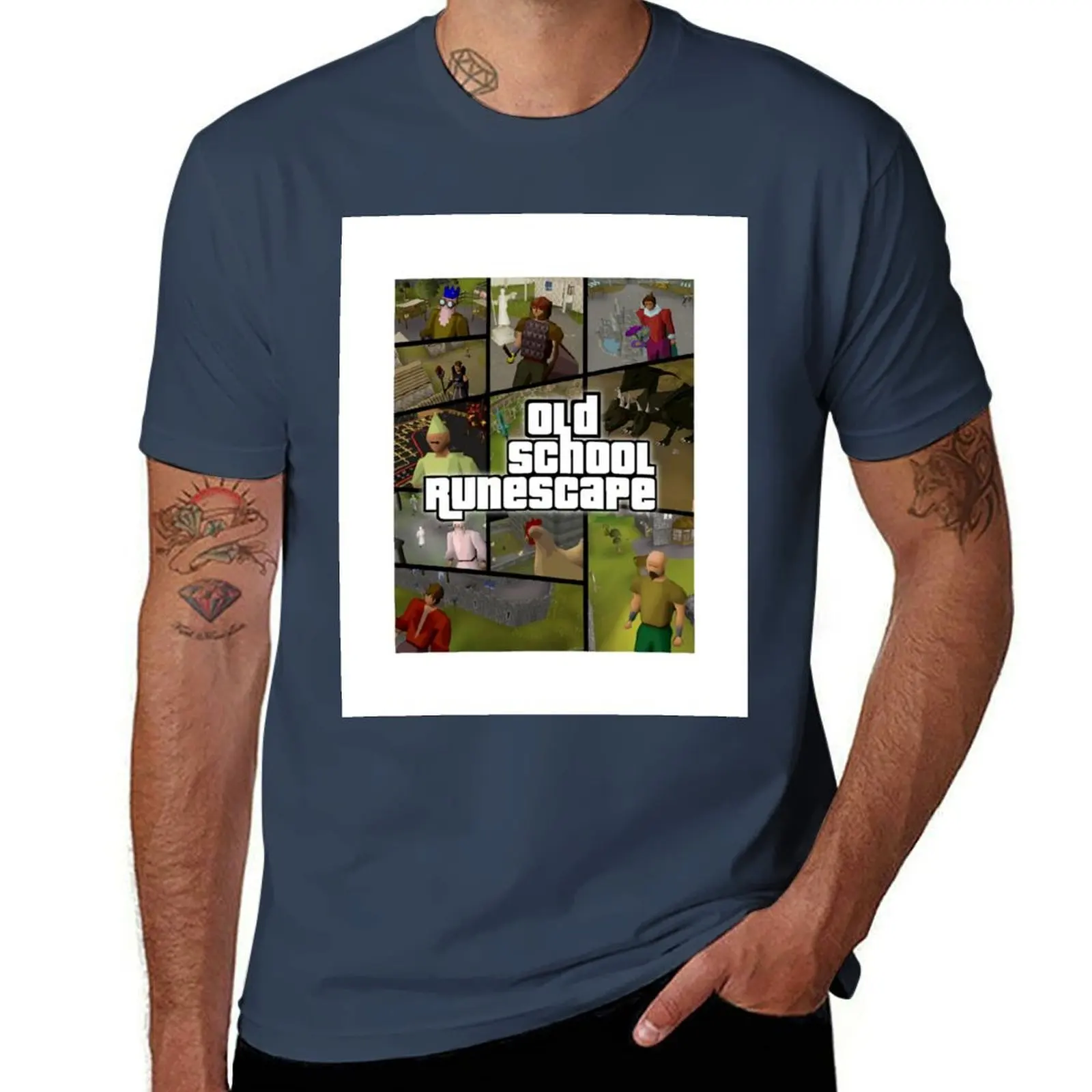 

OSRS Style cover (Old School Runescape) T-Shirt funny t shirts man t shirt man plain anime t shirts oversize T-Shirt