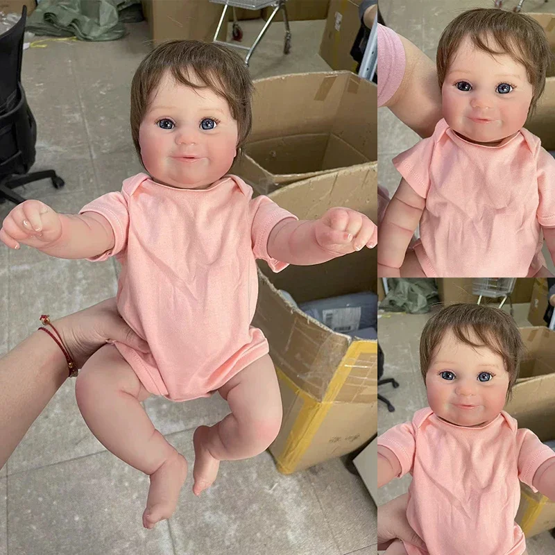 

20inch Maddie Reborn Doll Cloth Body or Full Body Silicone Bebe Reborn Assembling Doll Waterproof Bath Toy 3D Skin Toys for Girl