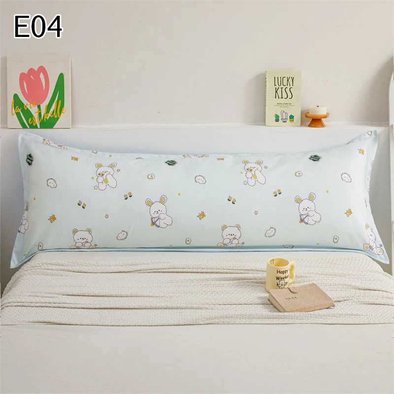 120/150/180cm Unfilled Double Pillowcase Fashion Printed Sleeping Long Pillow Cover Home Bedding Body Support Cushion Covers 