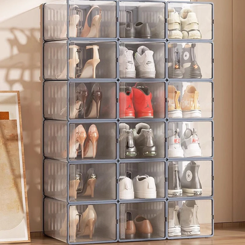 

Ultra Thin Vertical Shoe Rack Modern Dust Proof Hallway Narrow Dorm Shoe Assembled Storage Display Sapateira Modular Furniture