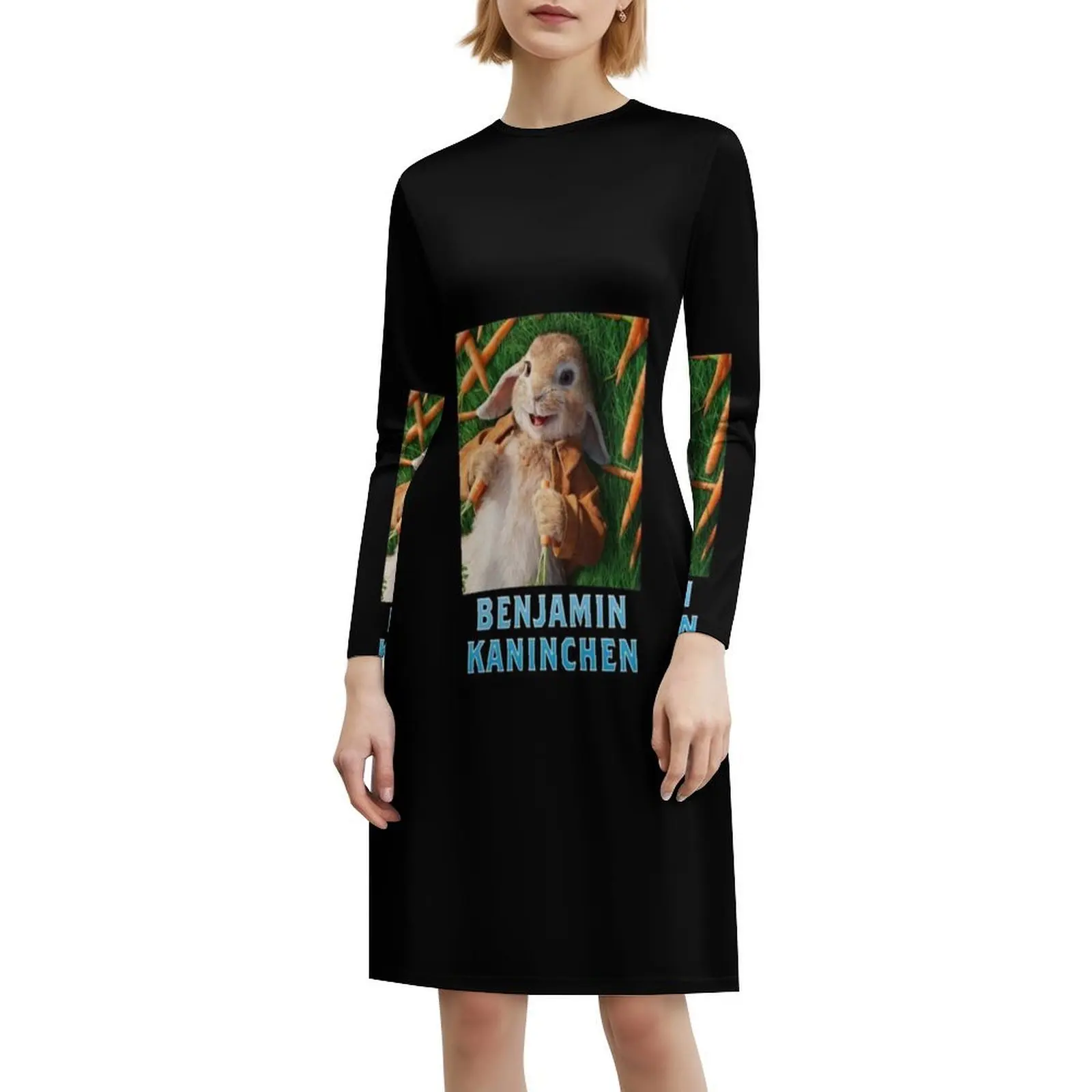 - Benjamin Kaninchen تي شيرت فيلم 2018 فستان بوهيمي عتيق بأكمام منتفخة أو خيارات بدون أكمام للنساء فستان 2018 #6