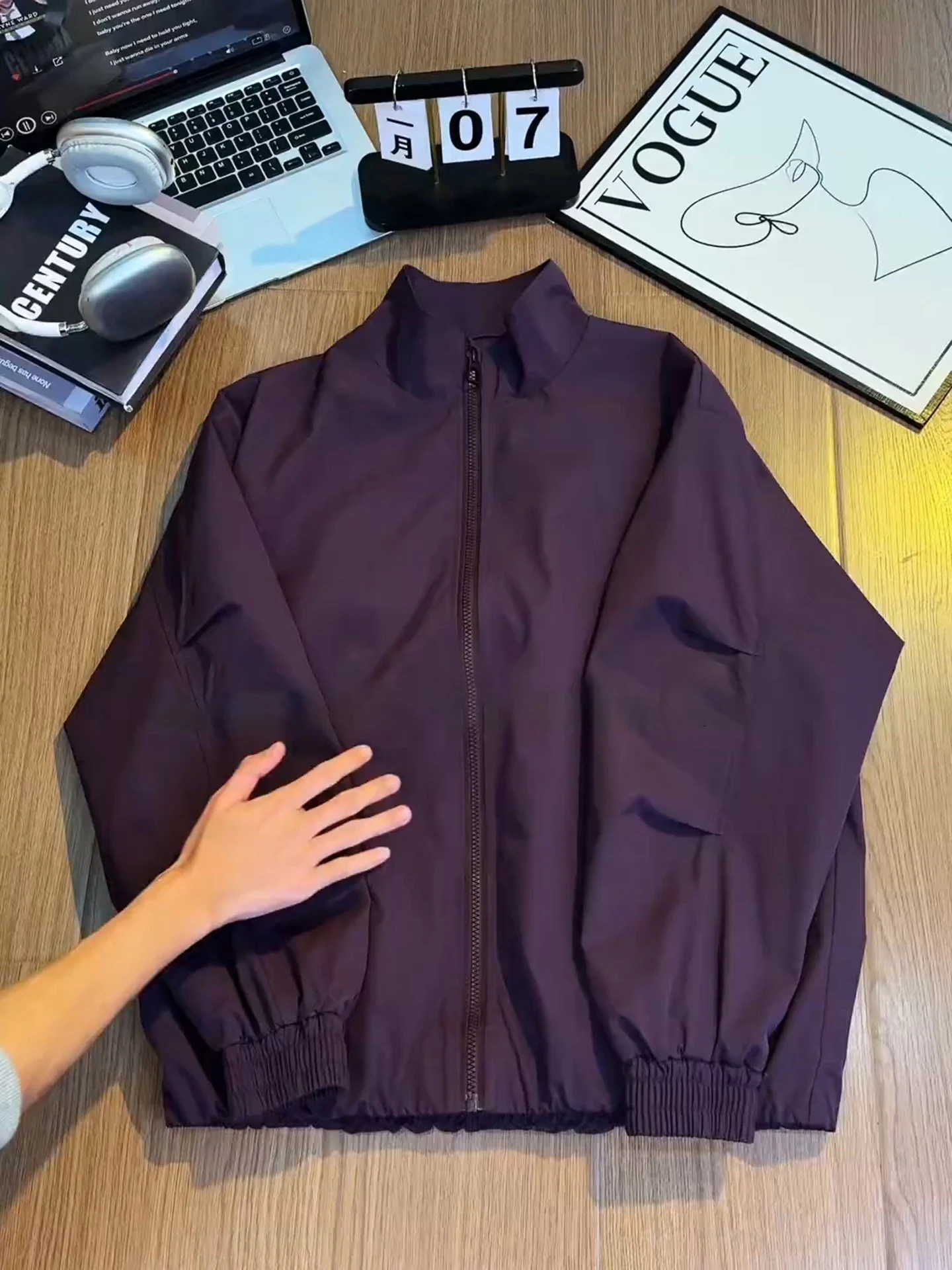 

Фиолетовая американская куртка-бомбер с воротником-стойкой для мужчин: модная, высококачественная, для работы и повседневной носки, весенняя, уличная, уникальная, в бейсбольном стиле