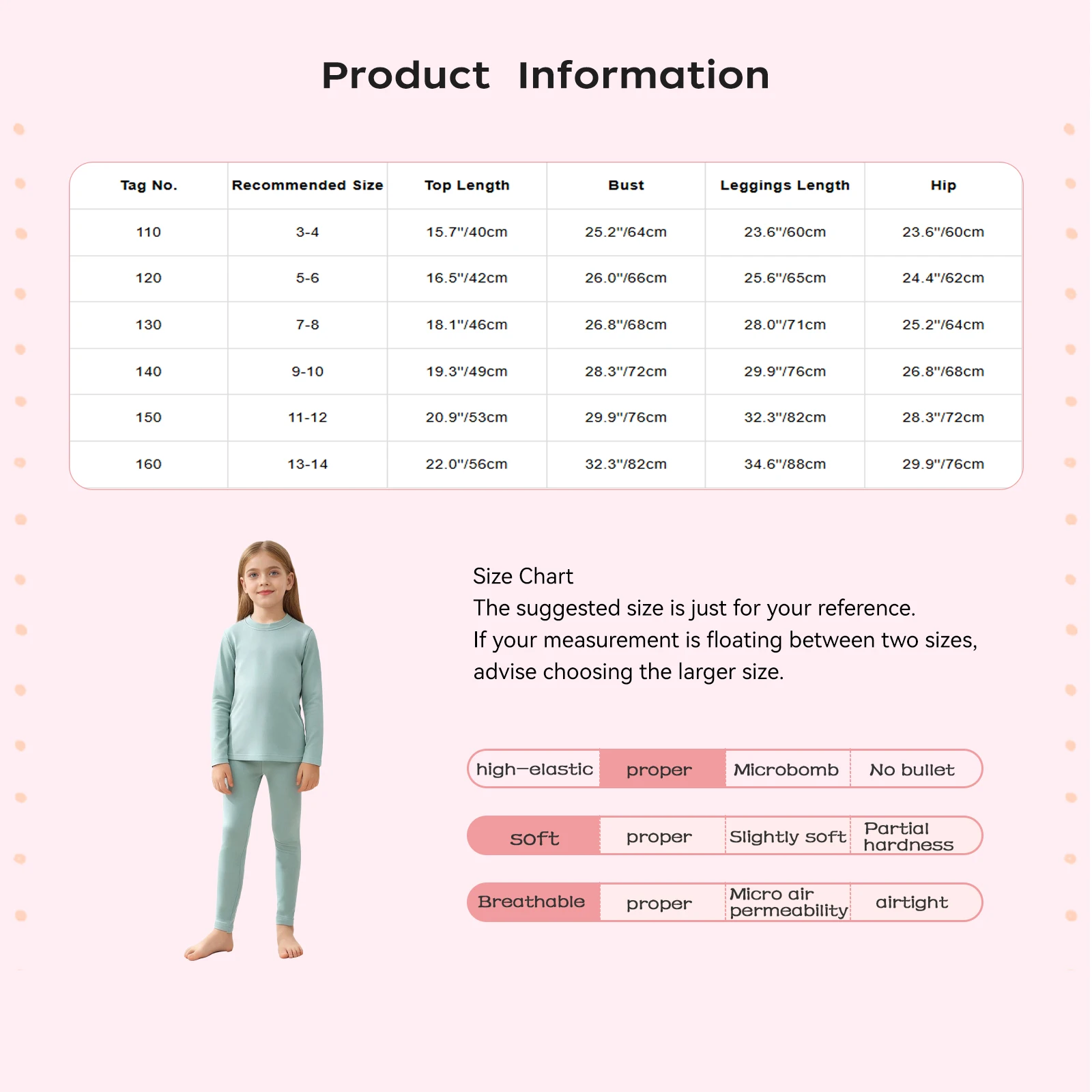 Kids 2 Piece Thermal Underwear Set Long Sleeve Round Neck Top Leggings Soft Breathable Warm Cotton Autumn Winter Sleep Casual