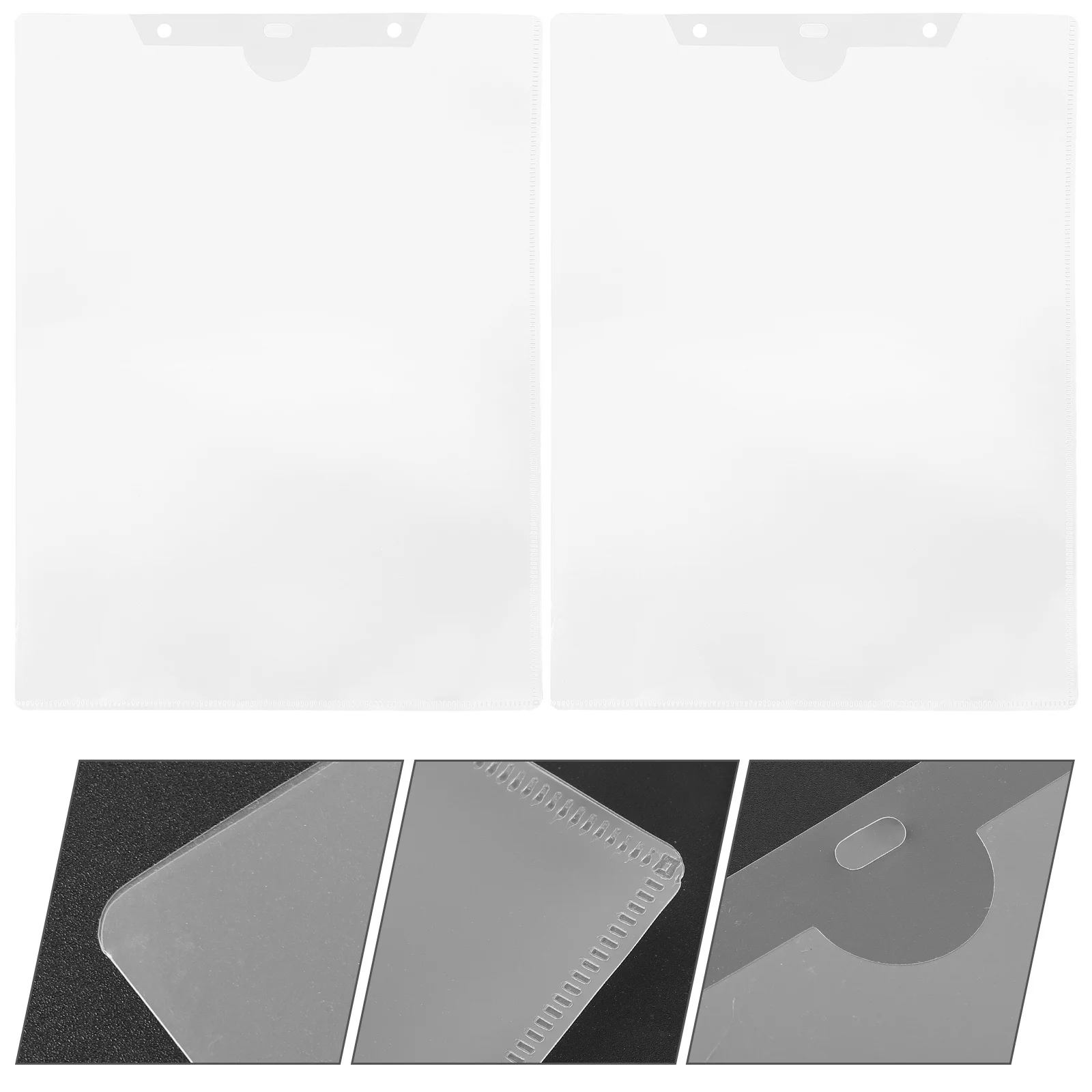 10pcs File Folder Bag A4 Document Storage Holder Transparent Pp Material For Office Study Paper Organizer Clear File Container