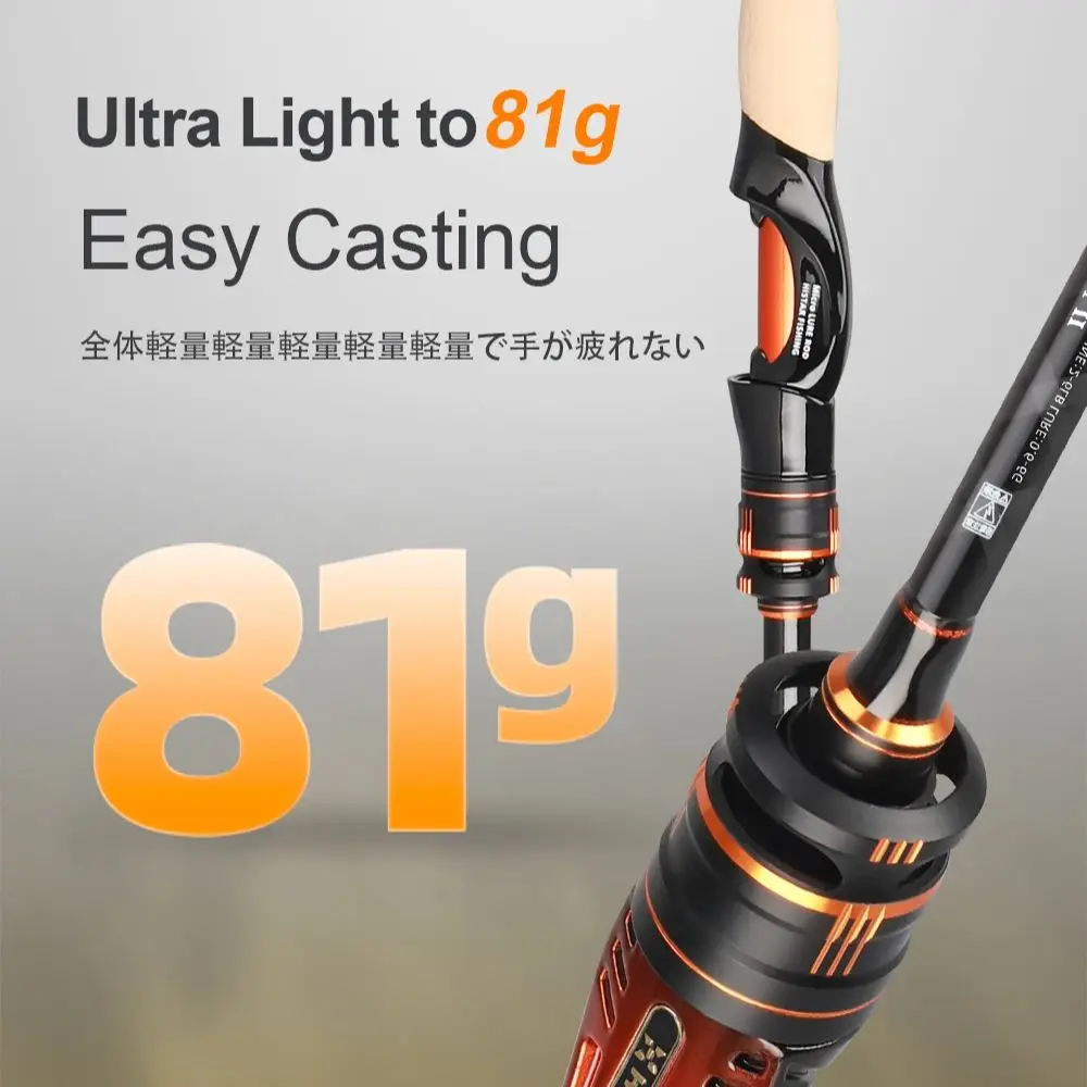 

Histar Solomon II BFS 81g Ultra Light DKK SIC Guide AA Cork Grip High Sensitive High Carbon Spinning/Casting Fishing Rod