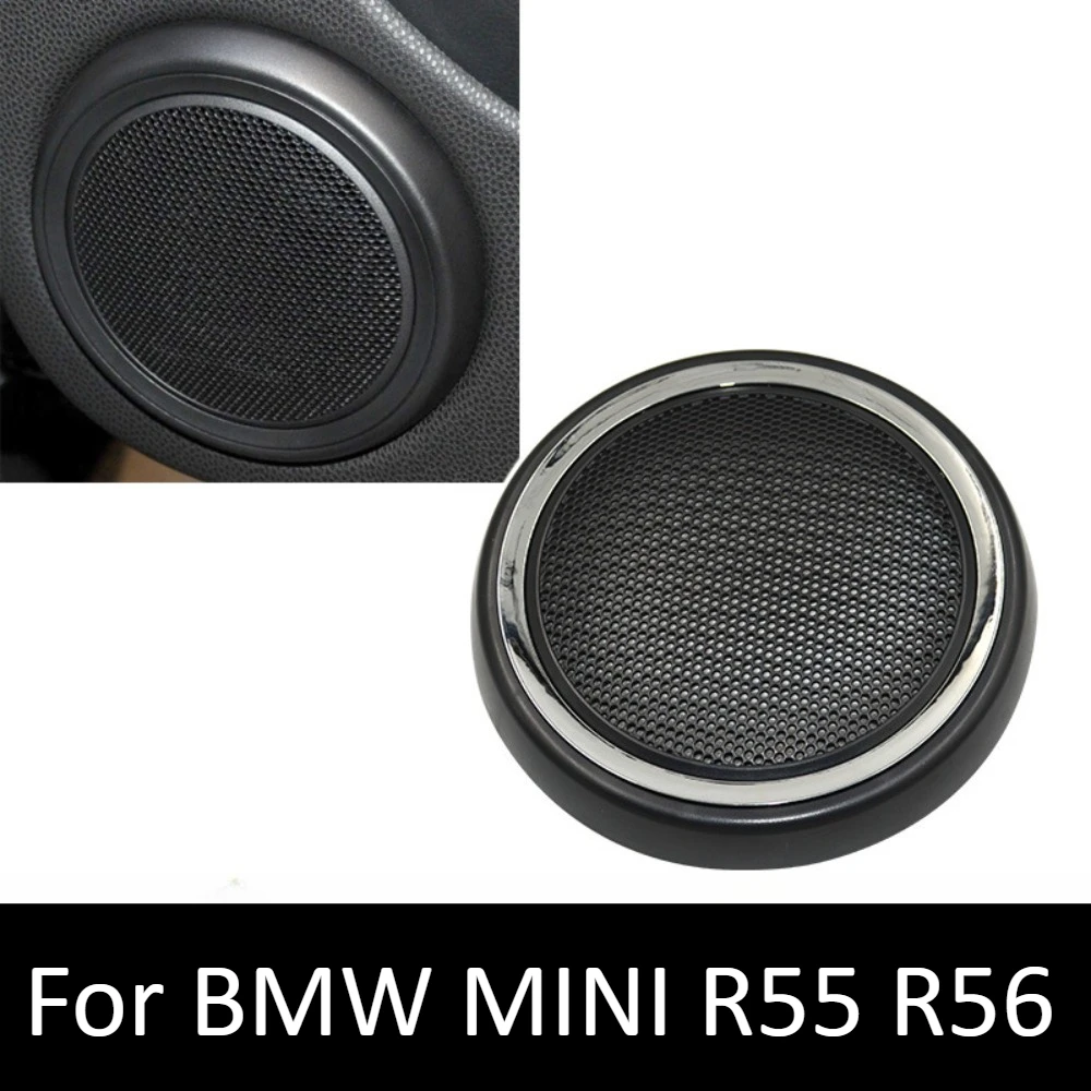 Door Speaker Cover For BMW MINI R55 R56 Inner Door Woofer Grille Trim Audio Speaker Protector Interior Decoration Auto Accessory
