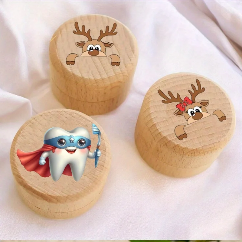 

Коробочка для зубов, уникальная коробочка для выпавших зубов от зубной феи, футляр для хранения памятных вещей и волос младенца