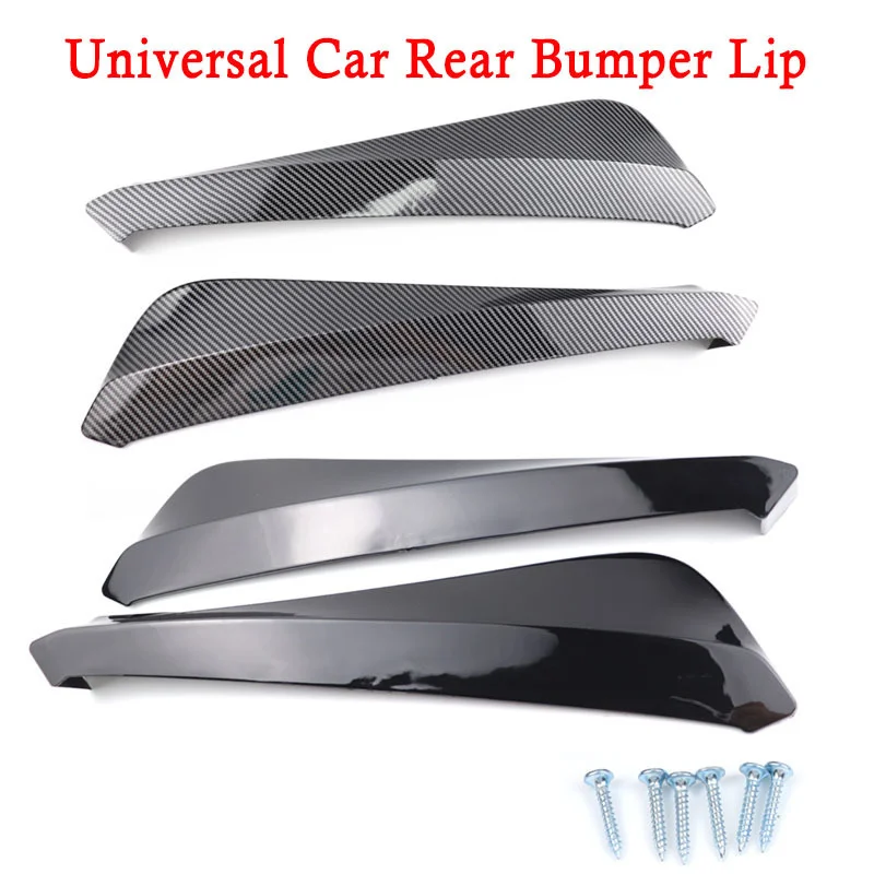 2pcs Universal Car Rear Bumper Lip Diffuser Splitter Spoiler Scratch Protector For BMW E90 E92 For LEXUS For Subaru Infiniti Q50