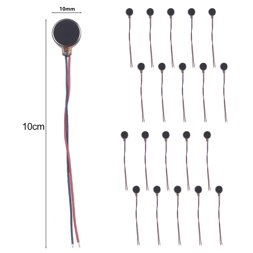 20 stücke 1027 Telefon Vibration Motor 3,0 V DC Miniatur Flache Taste Vibration Motor Für Elektrische Zahnbürsten Drohnen Roboter