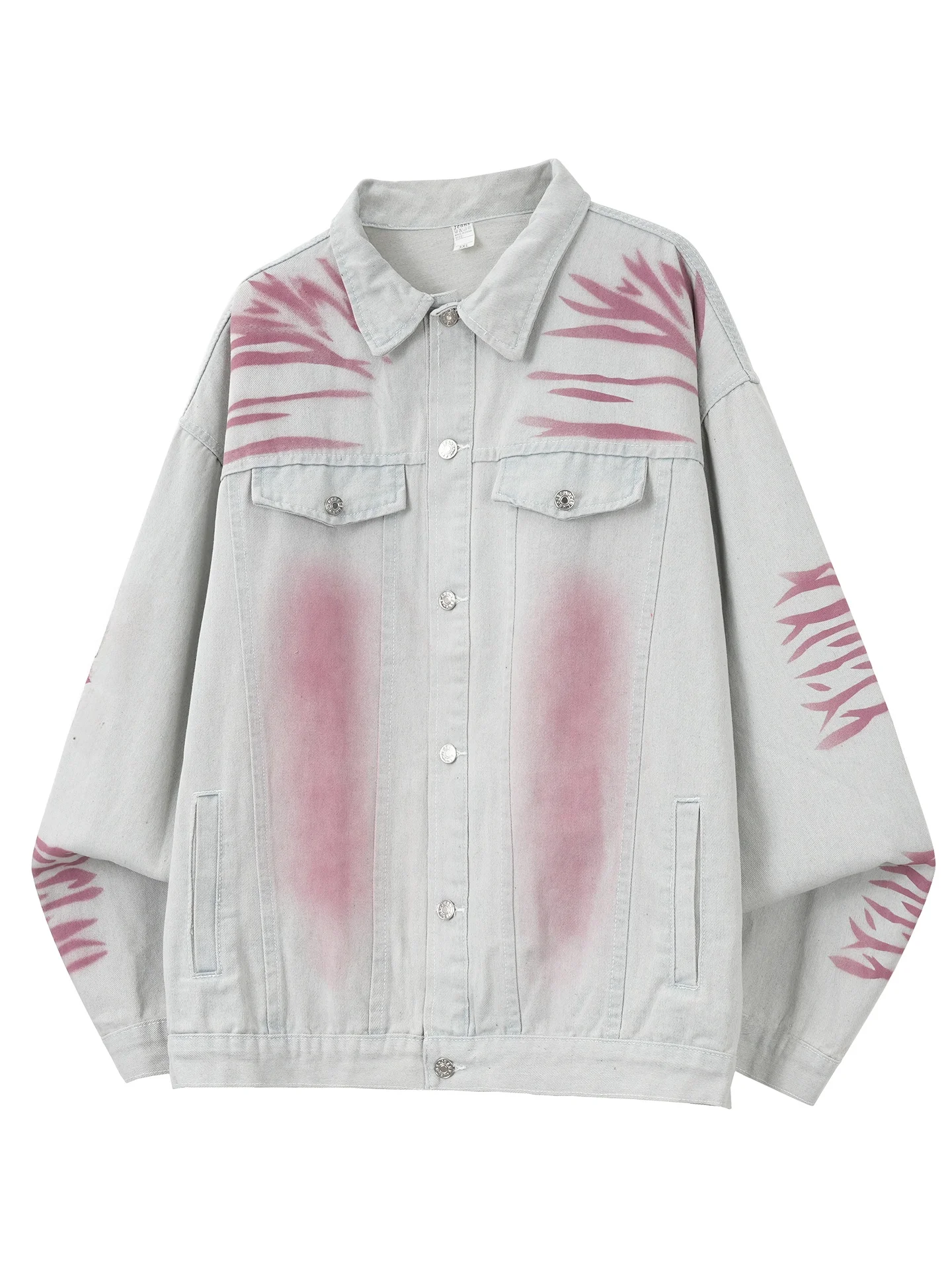 

Весенне-осенняя джинсовая куртка для мужчин с отложным воротником, свободного кроя, в мотоциклетном стиле, повседневная, модная, брендовая, стильная и эффектная