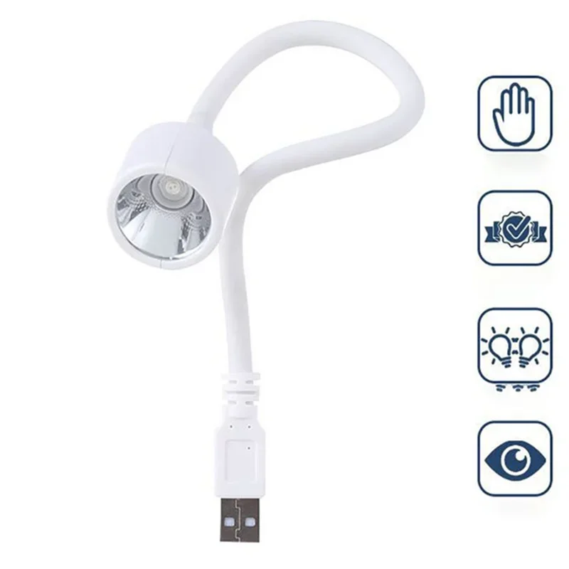 1 Pc Mini Nail Dryer UV LED Lamp Foldable USB Light for Nail Gel Polish Drying Glue Bendable Baking Dryer Nail Manicure Tools