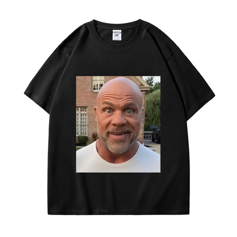 Kurt Angle Funny Memes Graphic T Shirts Men's Women's High Quality Cotton T-shirt Casual Fashion Oversized T-shirts Streetwear