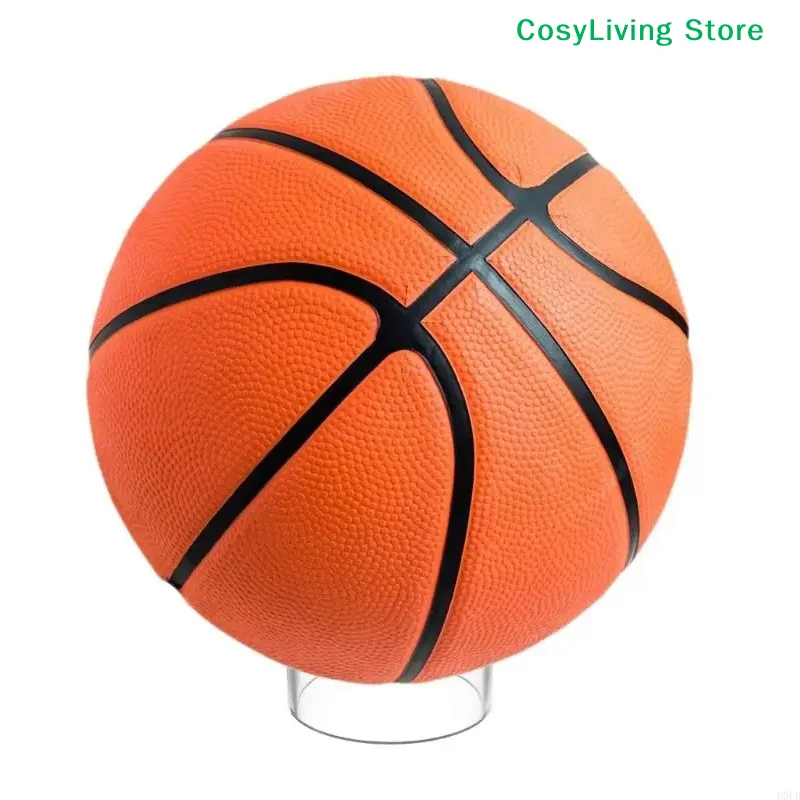 Acrylic Round Display Stand Ball Stand Clear Support Holder For Football Basketball Rugby Soccer
