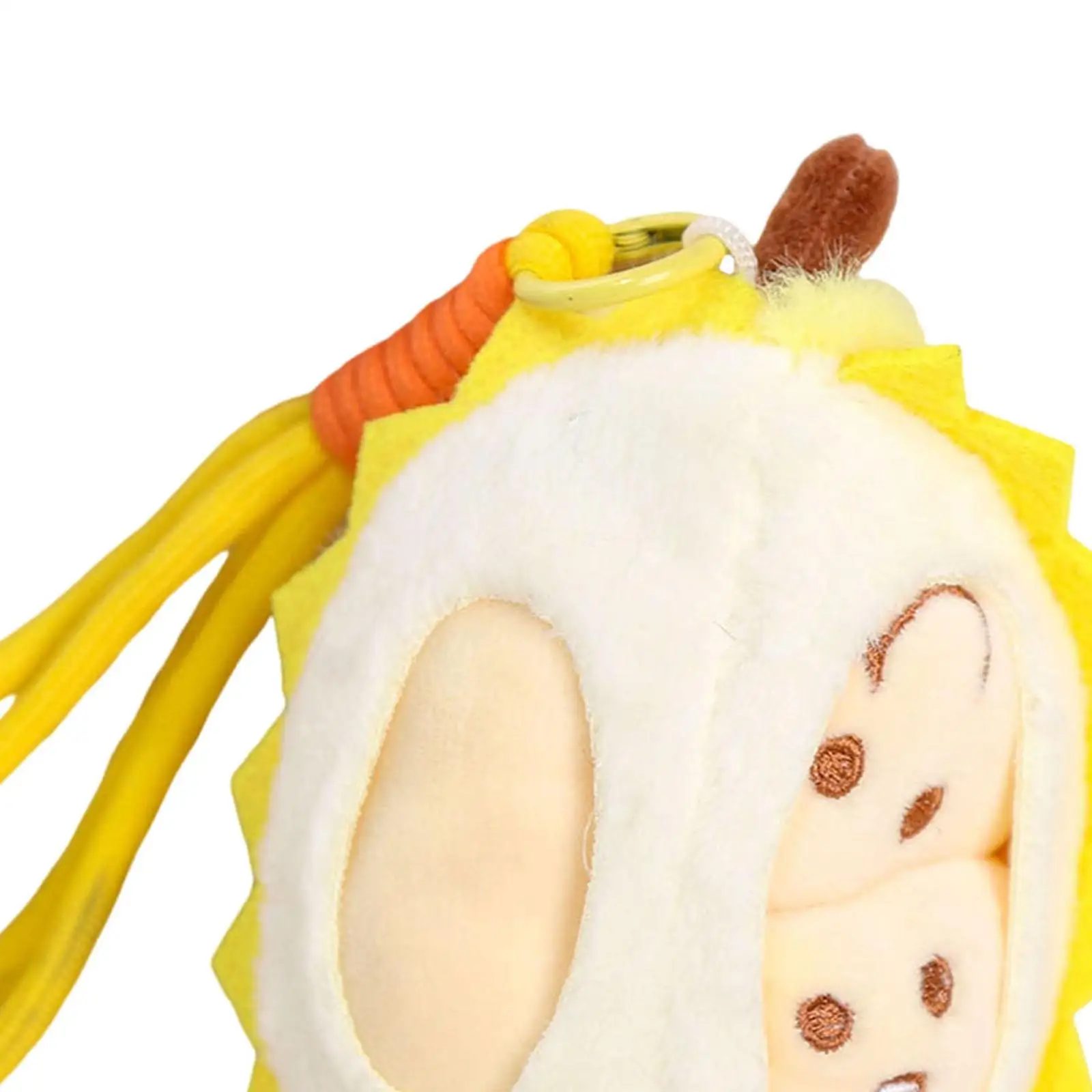 Adorable Durian Plush Keychain PP Cotton Stuffed Fruit Toy Bag Pendant for Women Children Holiday Gift Collection