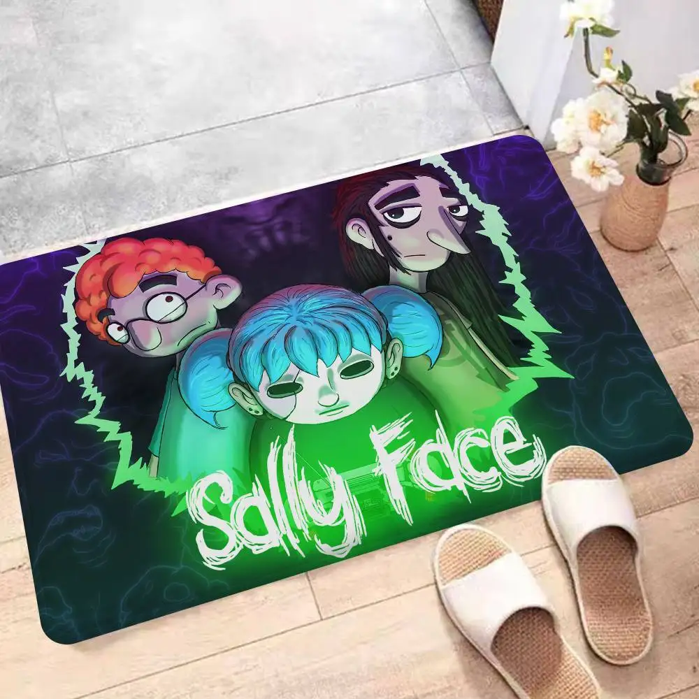 

Коврик для спальни в стиле игры Horror Suspense Game S-sally F-face: противоскользящий, влаговпитывающий, длинный, для дома