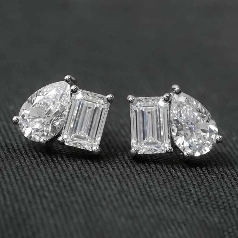 Celestinova 14K Vergoldete 5x7mm Birnenförmige Zweisteinige CZ-Ohrstecker Wasserdicht Anlaufgeschützt Luxus-Schmuck Geschenk Damen-Ohrringe – Detail 11