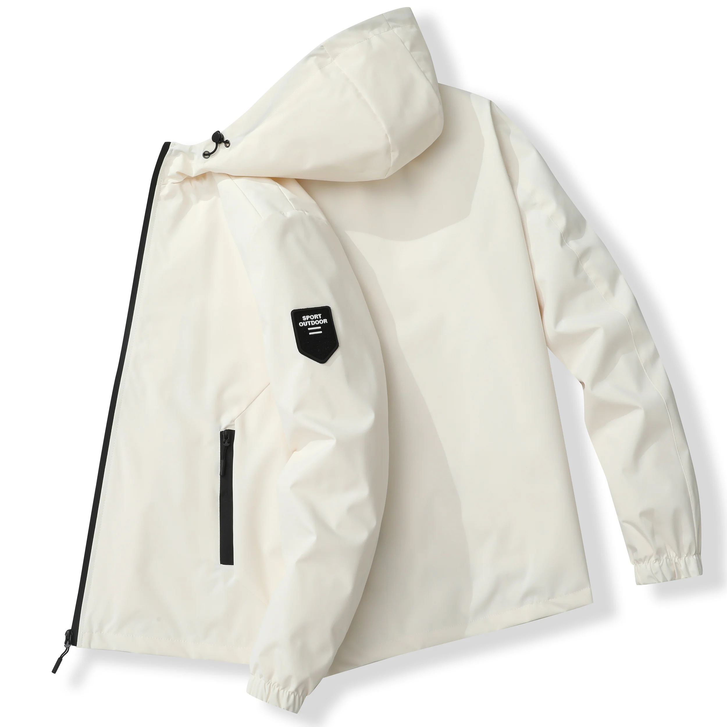 

Autumn New Men Mountaineering Jacket Windproof and Waterproof Fabric Fashion Hip Hop Design Casual Oversize Outdoors Coat