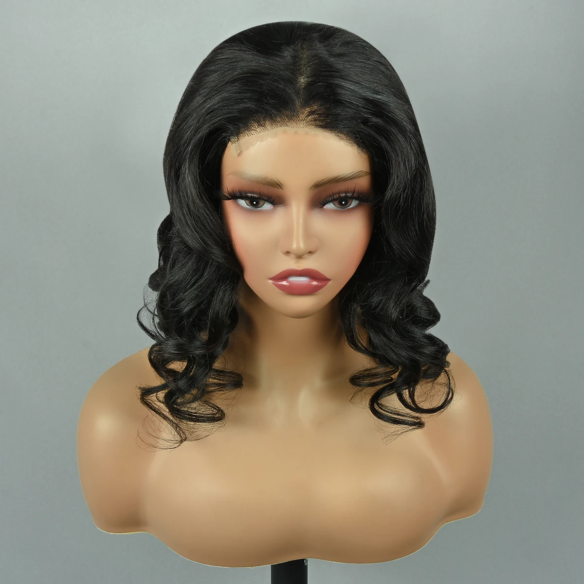 Miss Rola Body Wave 4X4 BOB Wigs Lace Closure Human Hair Wigs Remy 4x4 Lace Closure BOB Wigs For Woman Pre Plucked 8-14 Inch