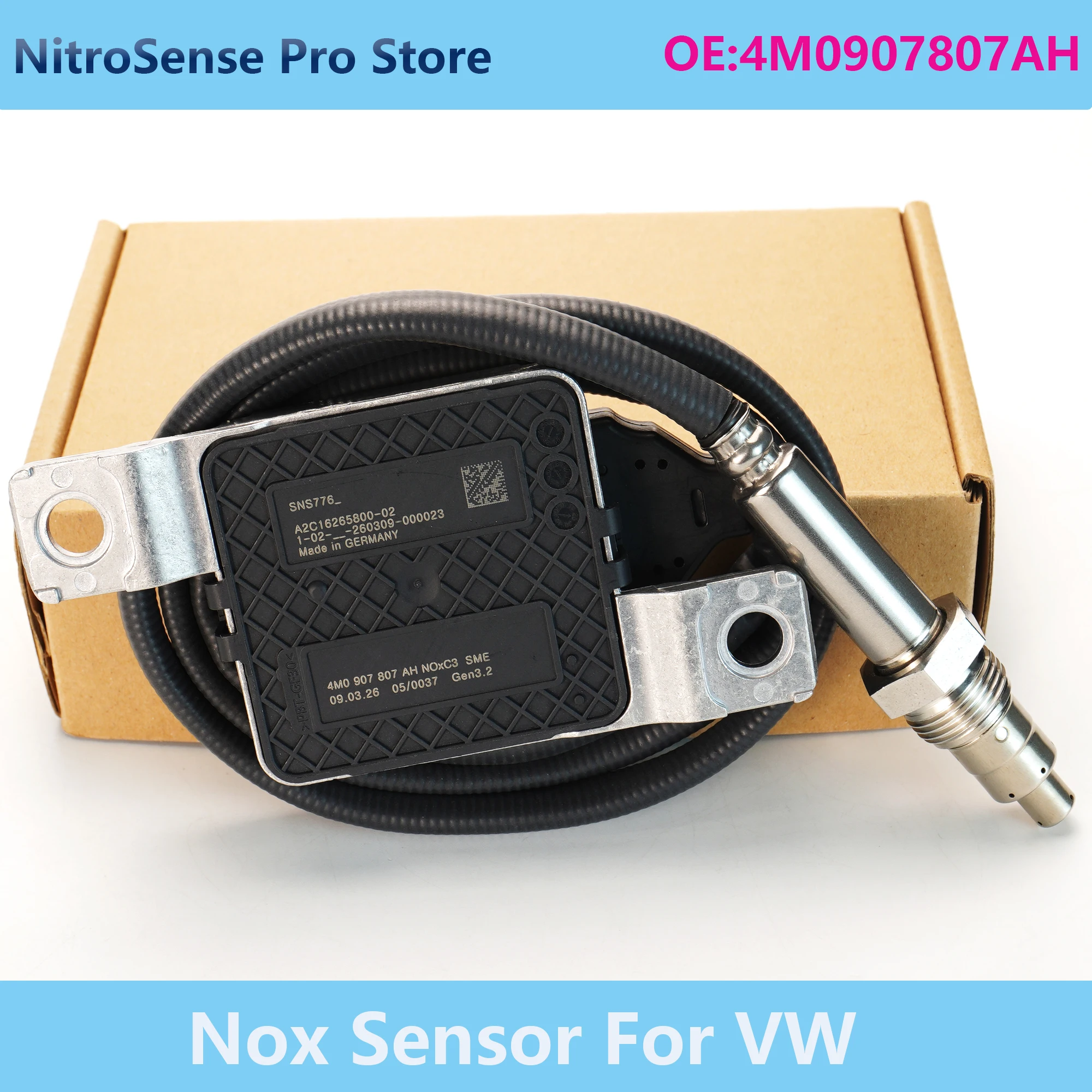 

NOx sensor 4M0907807AH SNS776 A2C16265800-02 For VW Touareg Audi Q7 Q8 2016-on 4.0 V8 TDI Euro VI