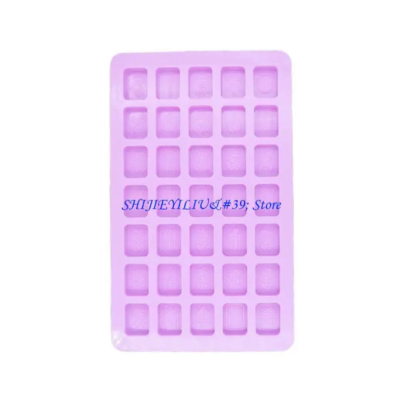 E21F Epoxy Resin Casting Mold Resin Silicone Molds for DIY Craft Project Mahjong Game Mold DIY Craft Women Men Unique Craft