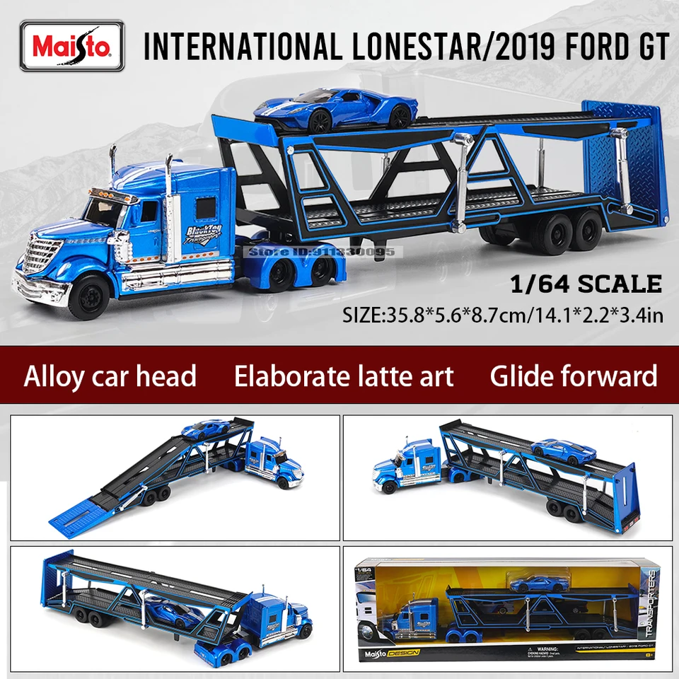 Maisto 1:64 International@ LoneStar® / Car Trailer Design elite