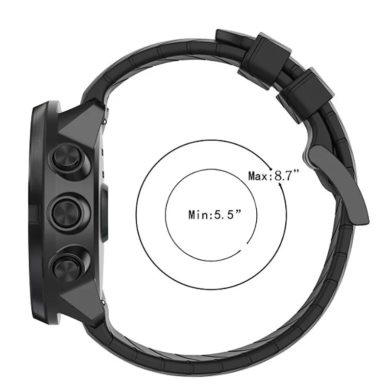 RISE-Pulseira para Smartwatch, Pulseira De Silicone, Pulseira De Relógio, Pulseira, Cinto De Pulso, Suunto 7, Suunto9