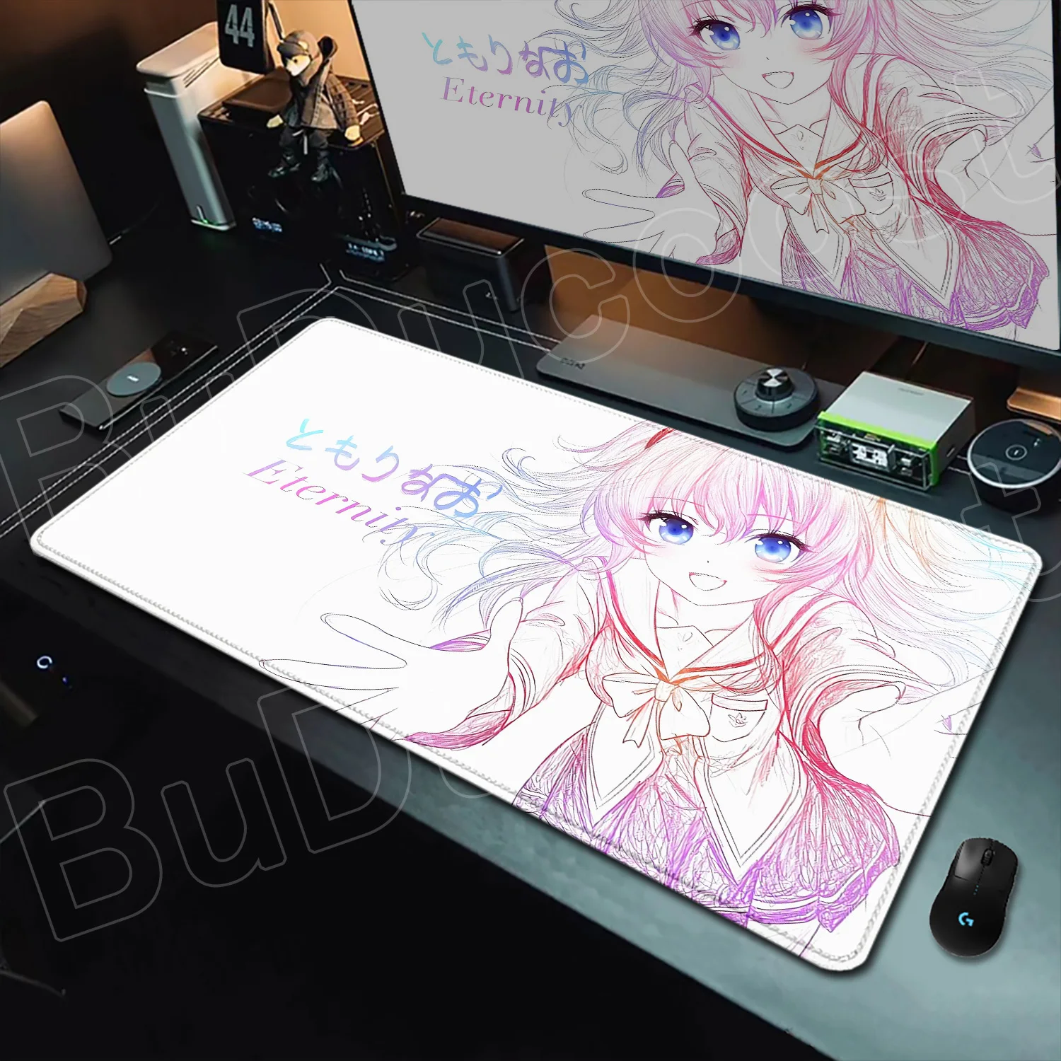 HD Line Drawing Tomori Nao Charlotte Anime Girl Mousepad Large Gaming Mouse Pad Design LockEdge Computer Keyboard Table Desk Mat