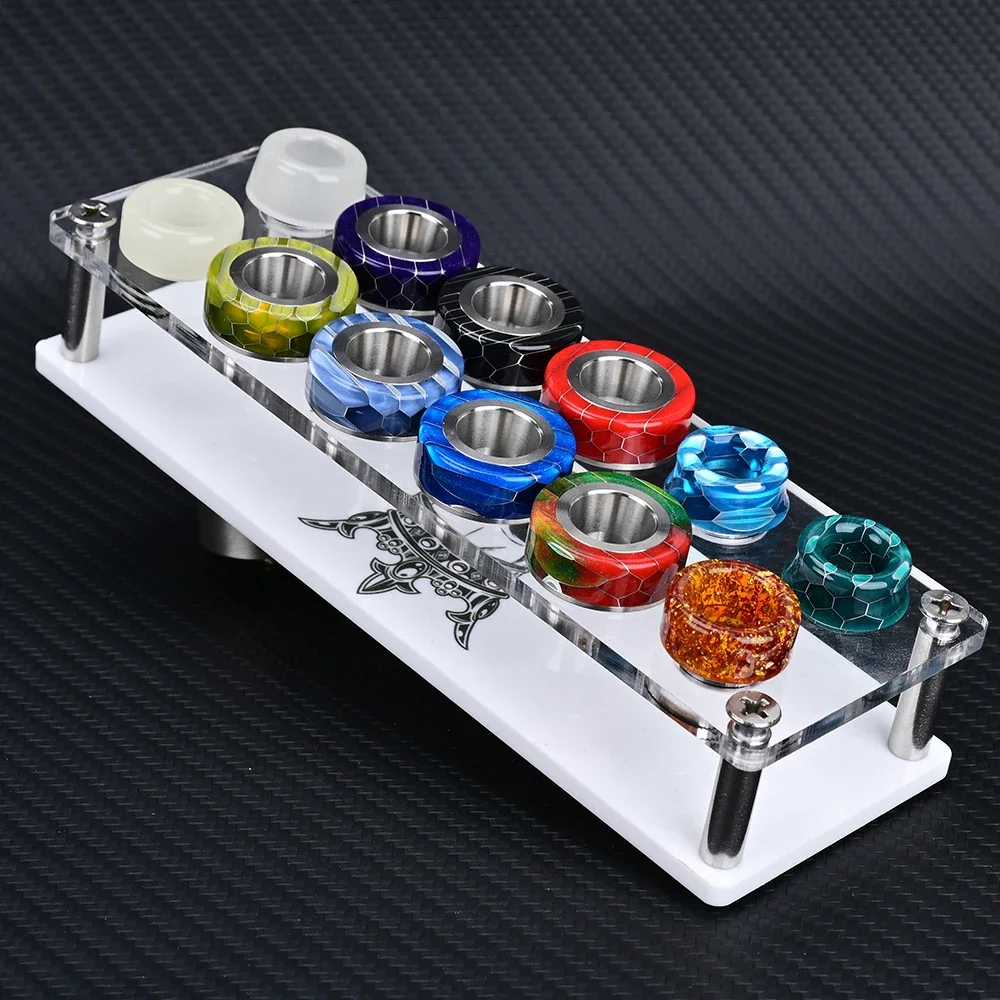 حامل عرض طرف التنقيط Wolfcoolvape 810 يتضمن 12 قطعة من أطراف التنقيط ذات الألوان العشوائية منظم مكتب لحامل ملحقات Vape #2