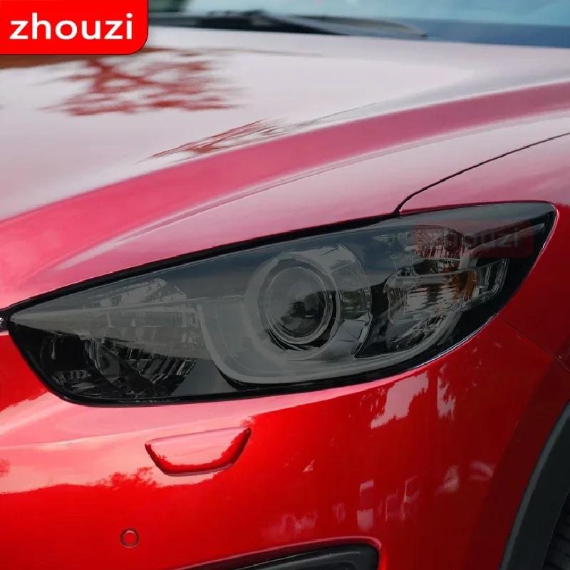 

2 шт. для Mazda CX5 KF 2018 2019 2020 KE 2012-On автомобильные фары, черная защитная пленка, прозрачная наклейка из ТПУ, аксессуары