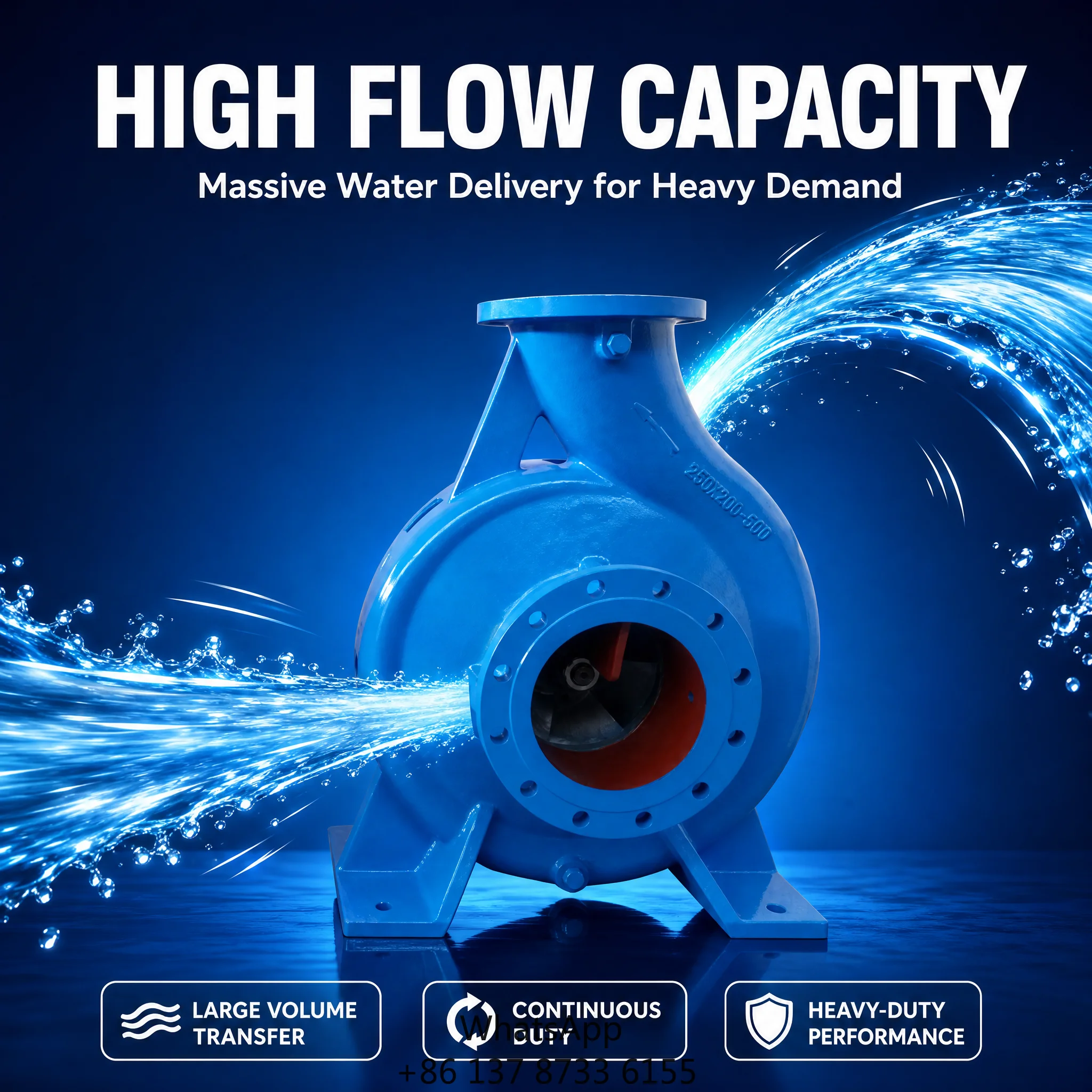 DEPUMP End Suction Chemical Pump Centrifugal Fluoroplastic Lined Structure Corrosion Resistant Pump Irrigation