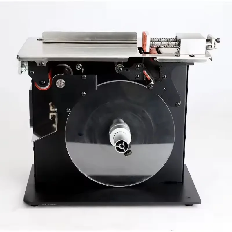 Semi-Automatic 90 Degree Right Angle Labeling Machine Anti-Tamper Security Transparent Sticker Applicator For Gift Medicine Cart