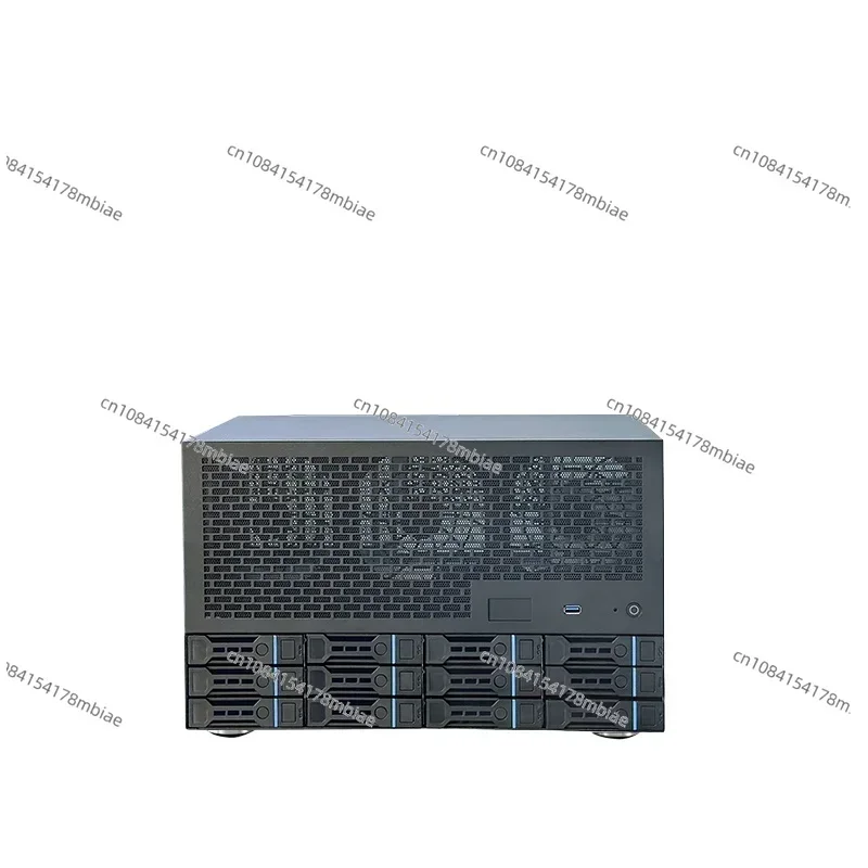 12 Bay NAS Chassis, ATX Motherboard, ATX Power Supply, 8 Full Height Slots, Enterprise Home Qunhui AIO Server