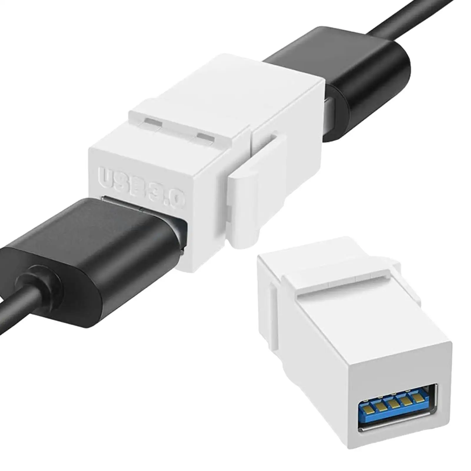 

Female To Female Connector Female Coupler Insert for Wall Plate Outlet Panel USB 3.0 Keystone Jack Inserts Easy Installation