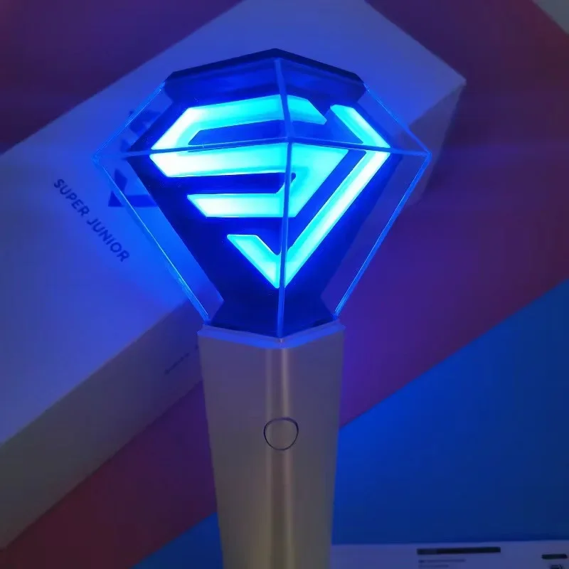 KPOP Super Junior Lightstick Ver.2 with Bluetooth Glow Hand Light Concert Cheer Superjunior Light Stick Lamp Recommend Age